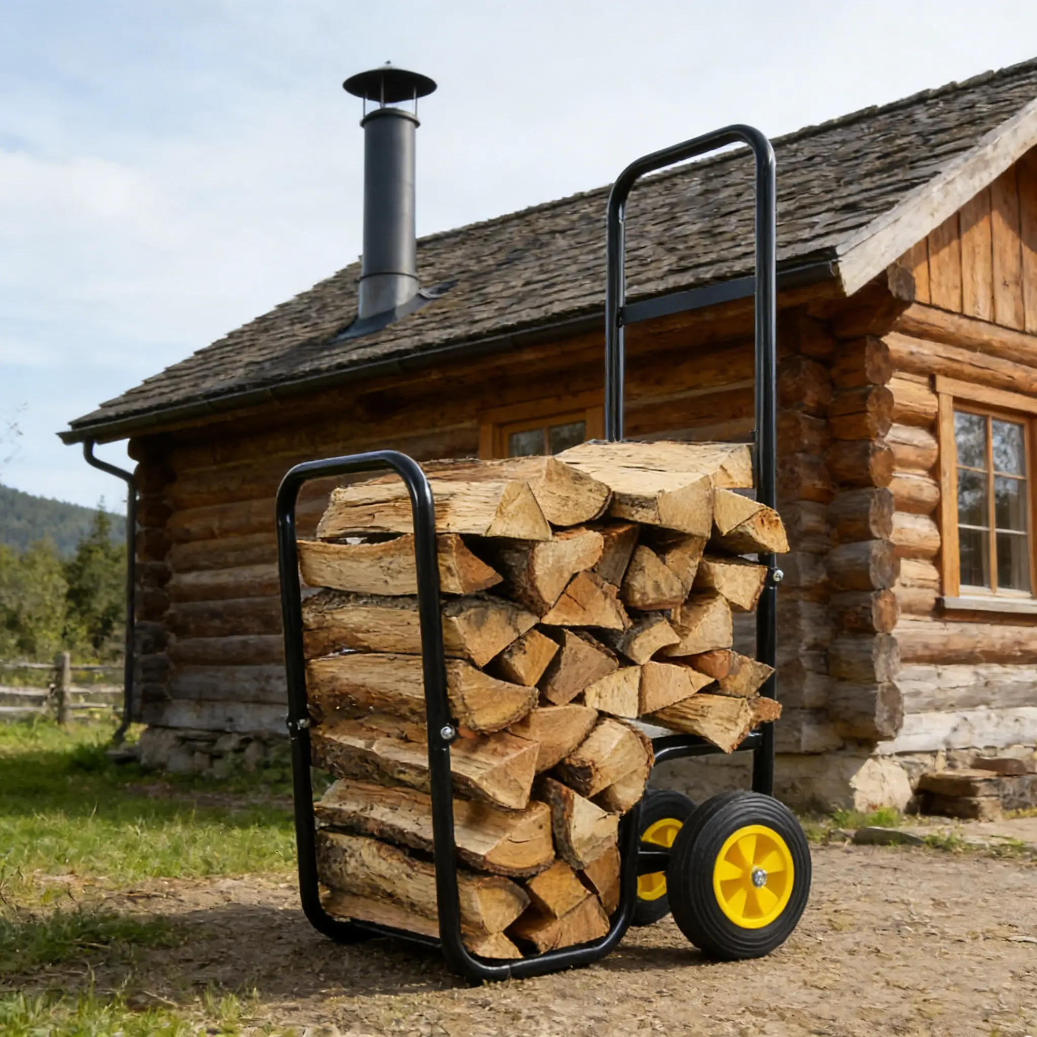 Firewood Log Cart Carrier by HouseOfZazla