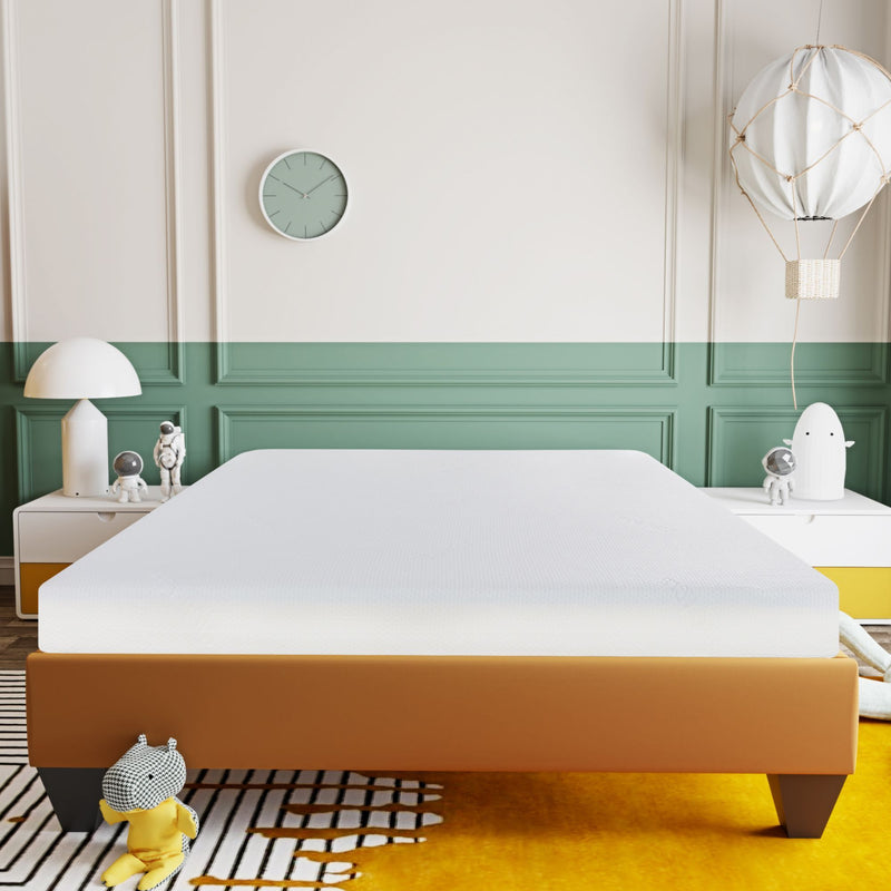 6" Firm Gel Memory Foam Mattress With Cooling Technology - White - Full by HouseOfZazla