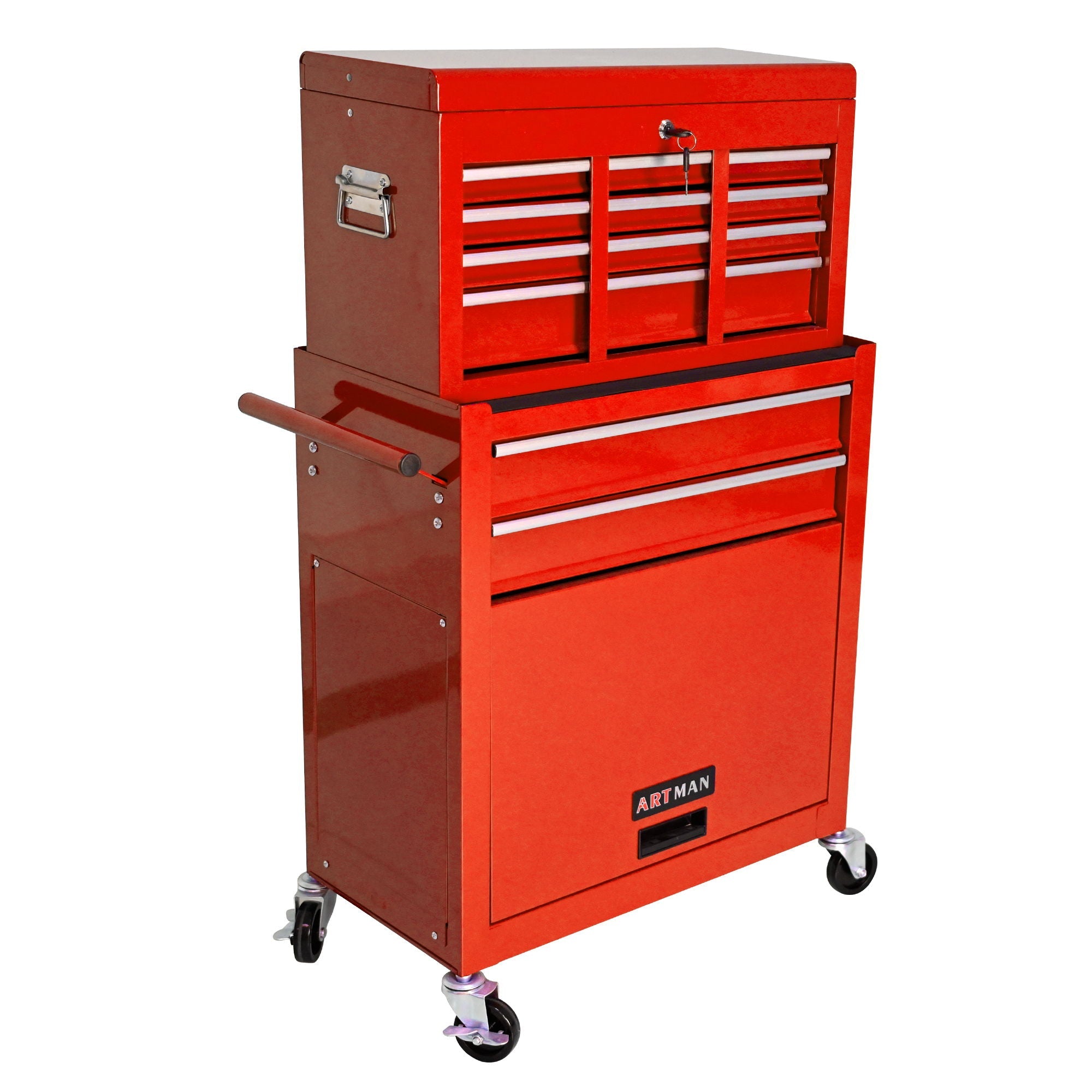 High Capacity Rolling Tool Chest With Wheels And Drawers, Storage Cabinet by HouseOfZazla
