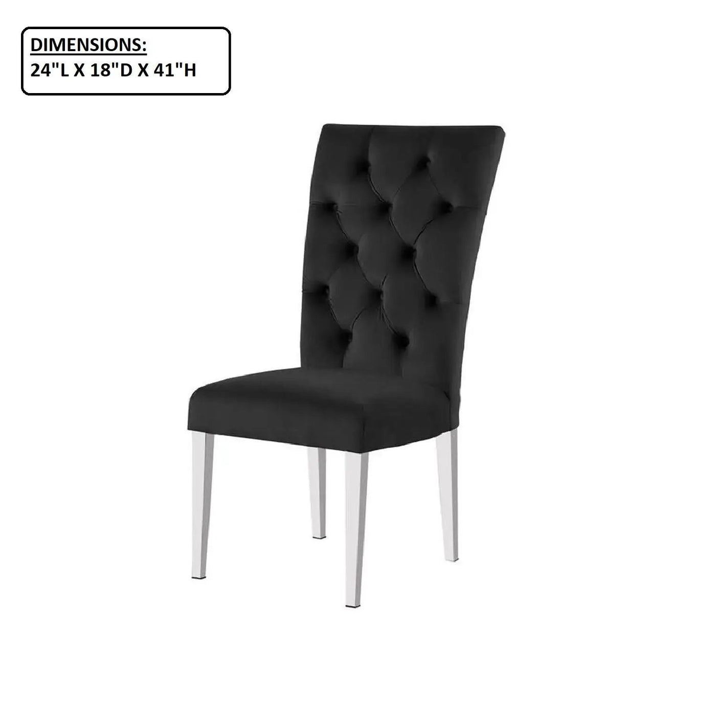Modern Upholstered Tufted Dining Chair (Set of 2) by HouseOfZazla