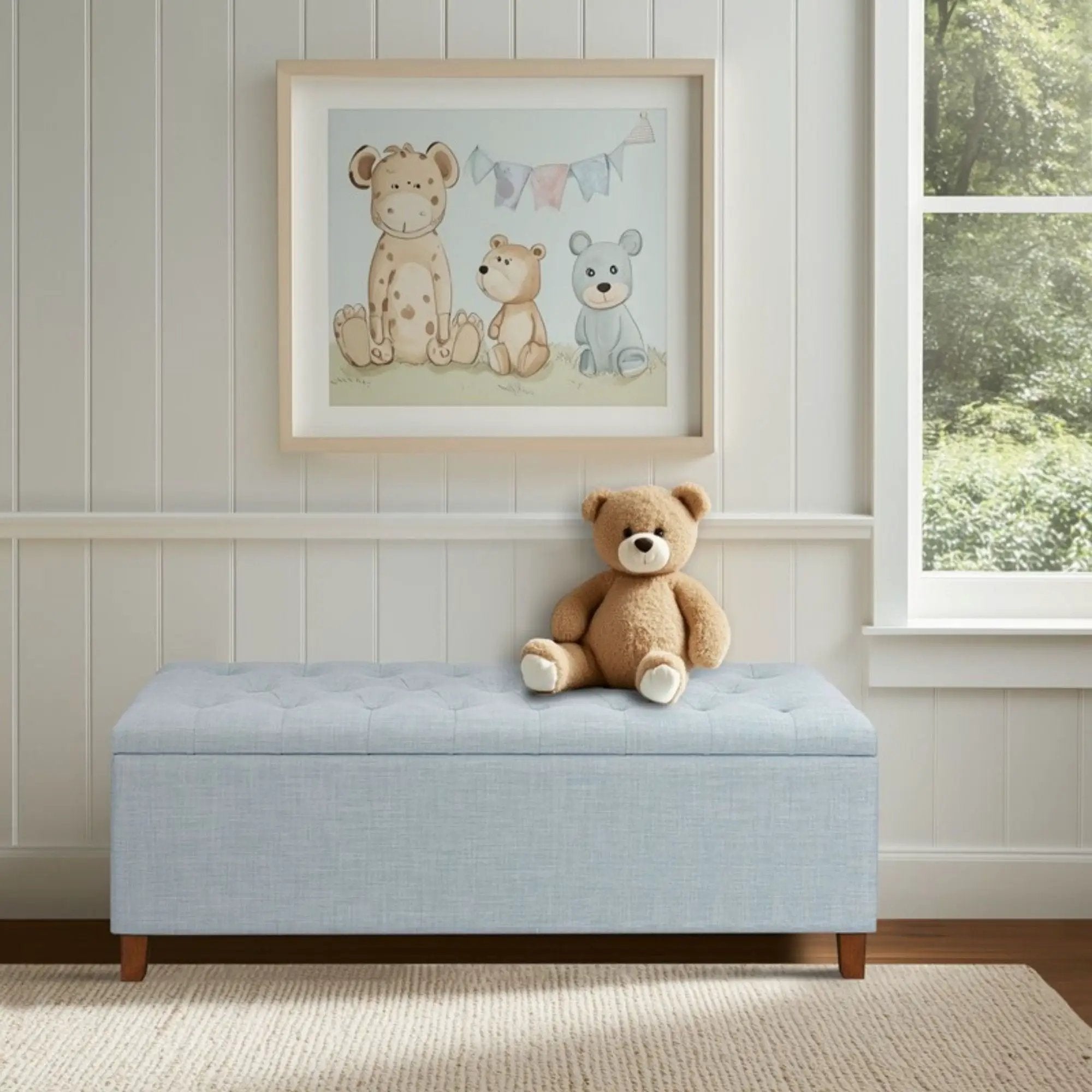 Shandra - Tufted Top Soft Close Storage Bench by HouseOfZazla