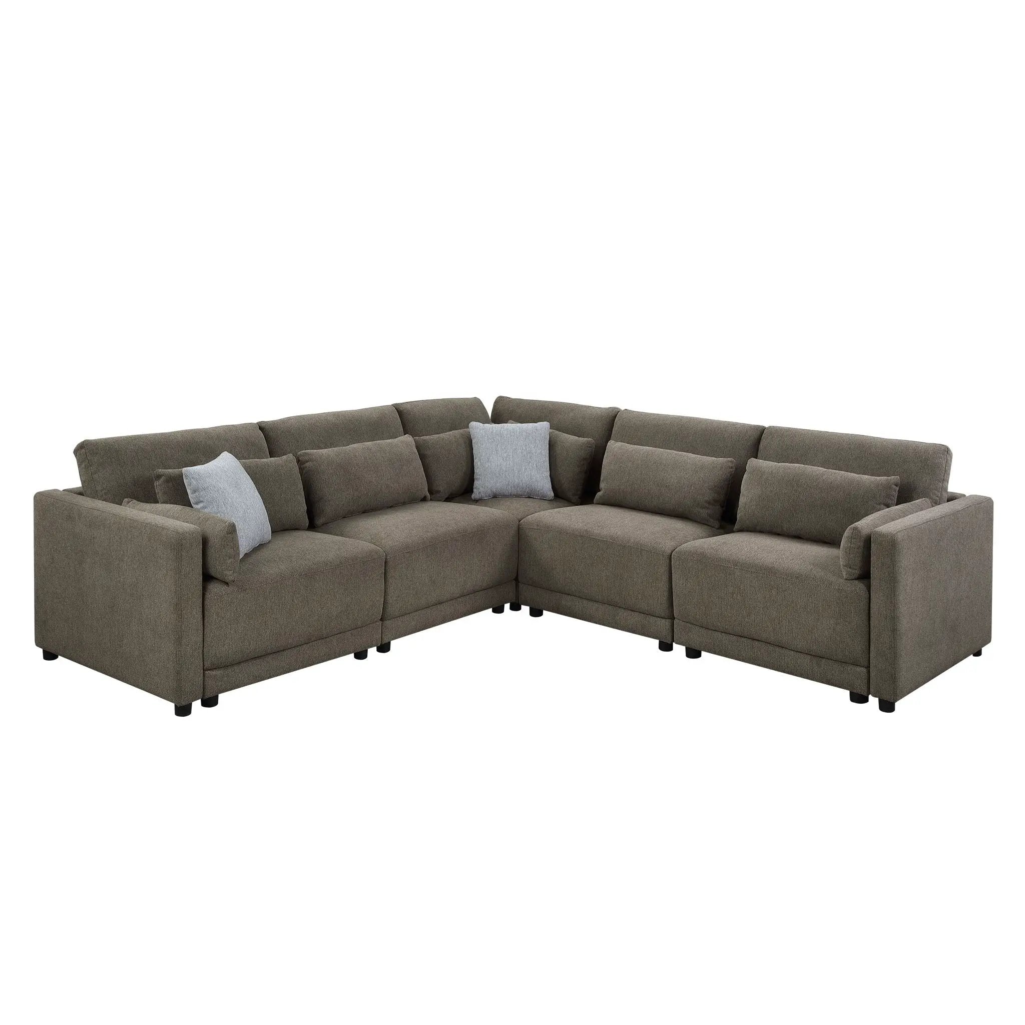 Rylie - Modular Sectional Sofa With Toss Pillows by Unique Piece Furniture