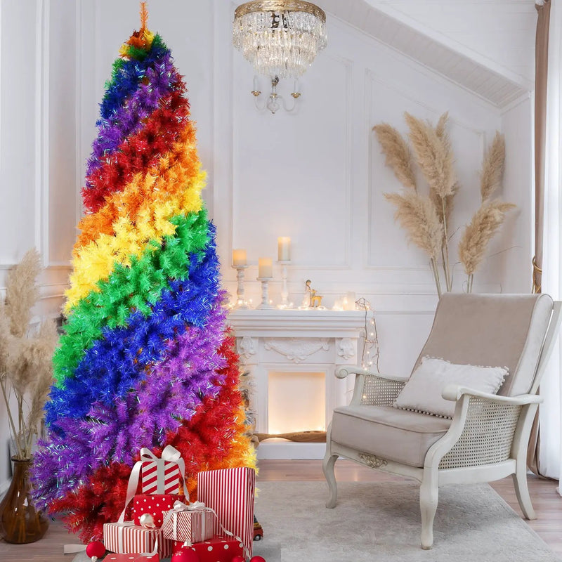5ft Rainbow Spiral Christmas Tree by HouseOfZazla