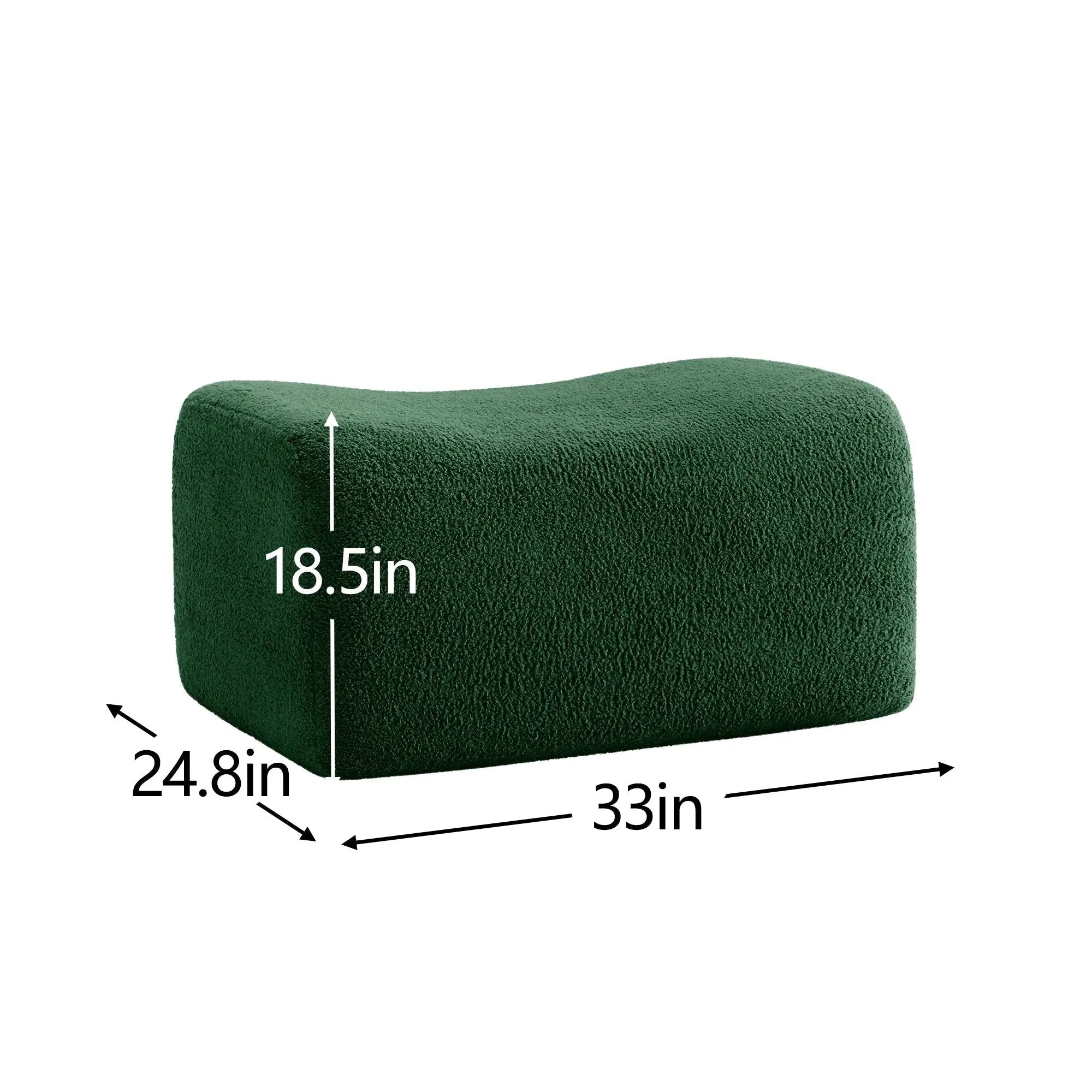 Soft Teddy Fabric Boneless Sofa by HouseOfZazla