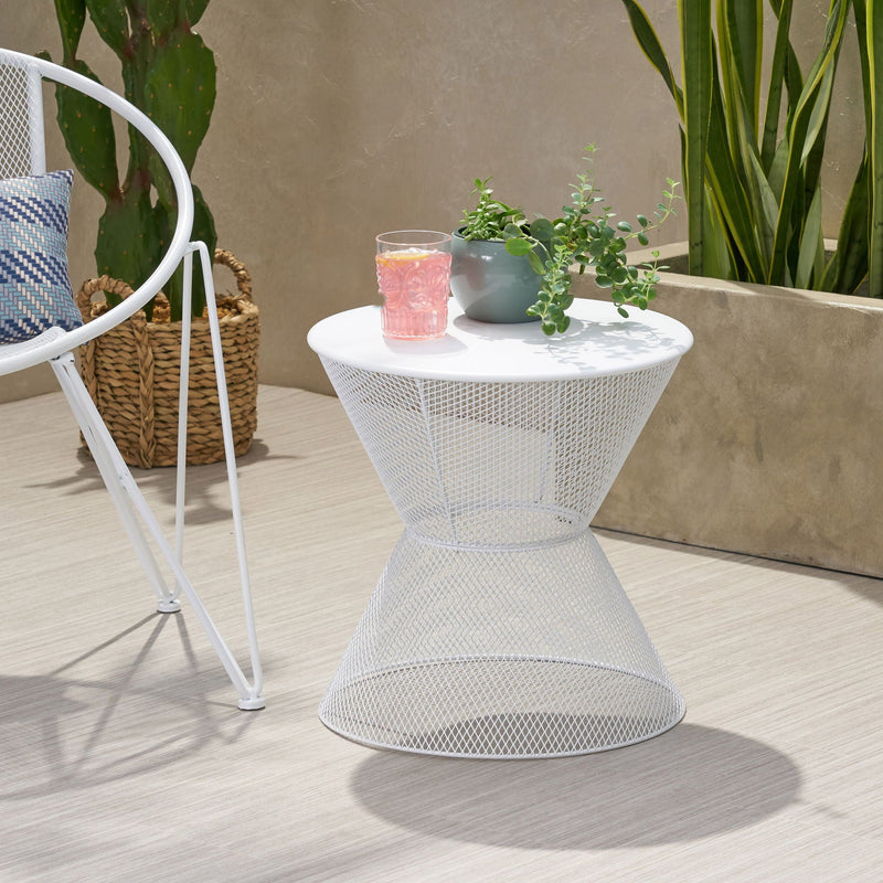 Nevada Contemporary Side Table With Design by HouseOfZazla