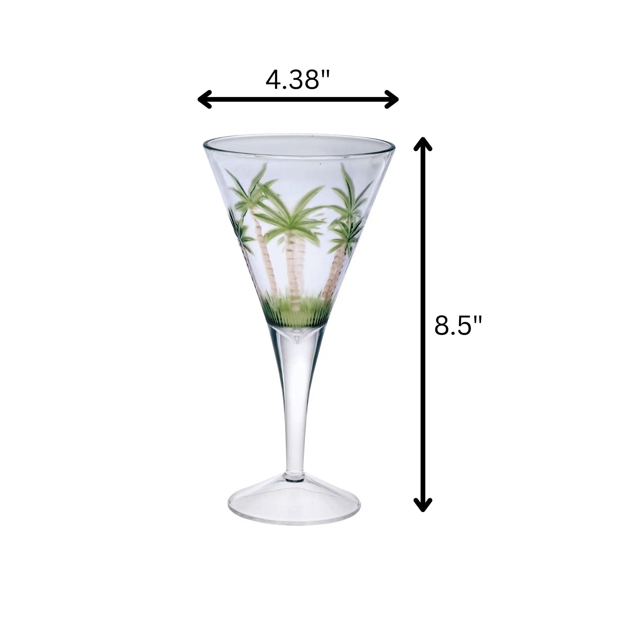Leadingware V Shaped Unbreakable Plastic Wine Glasses, 14Oz (Set of 4) - Clear by HouseOfZazla