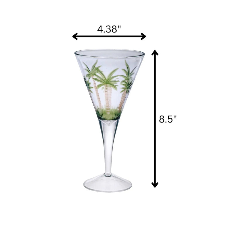 Leadingware V Shaped Unbreakable Plastic Wine Glasses, 14Oz (Set of 4) - Clear by HouseOfZazla