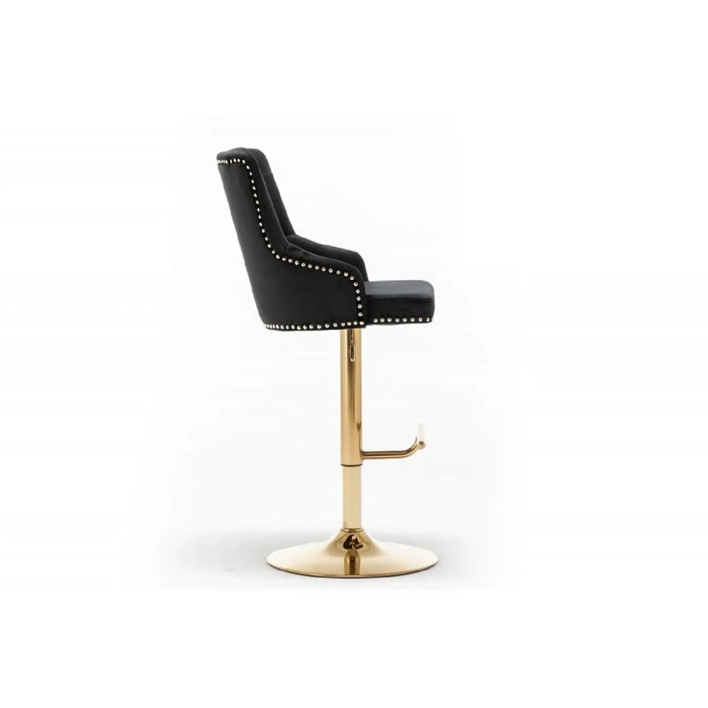 Adjustable Swivel Bar Stool With Nailhead Trim (Set of 2) by HouseOfZazla