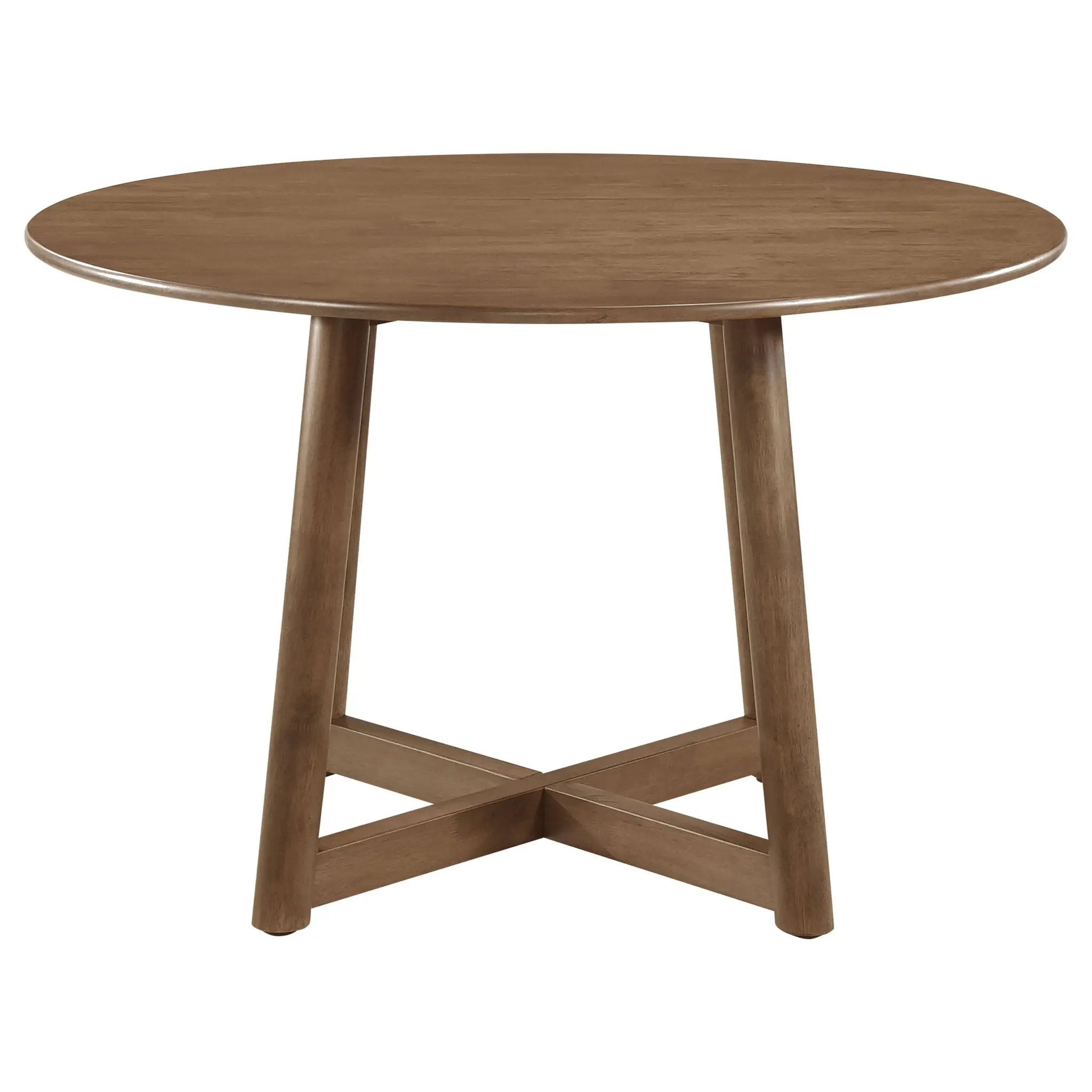 Guinea - Dining Table With Interlocking Base Design - Walnut by HouseOfZazla