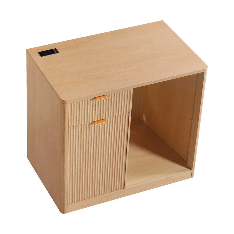 K&K 2-Piece Coffee Bar Cabinet with Fridge Space by HouseOfZazla