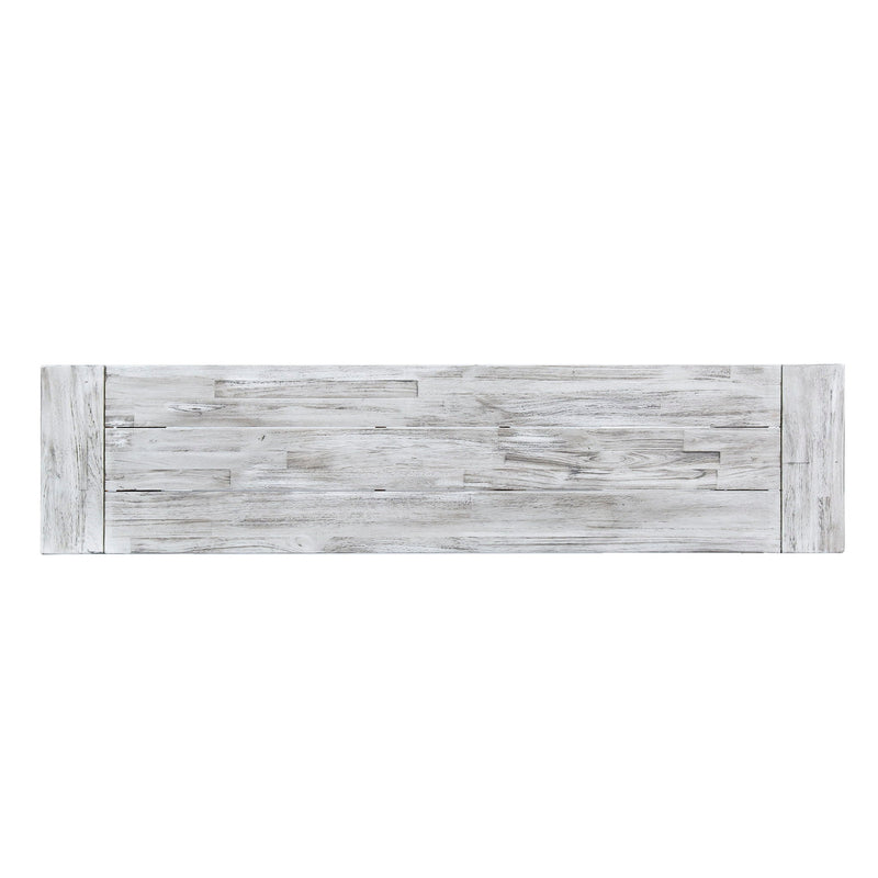 Tranquilizer Outdoor Acacia Wood Bench With Slat Panel Design by HouseOfZazla