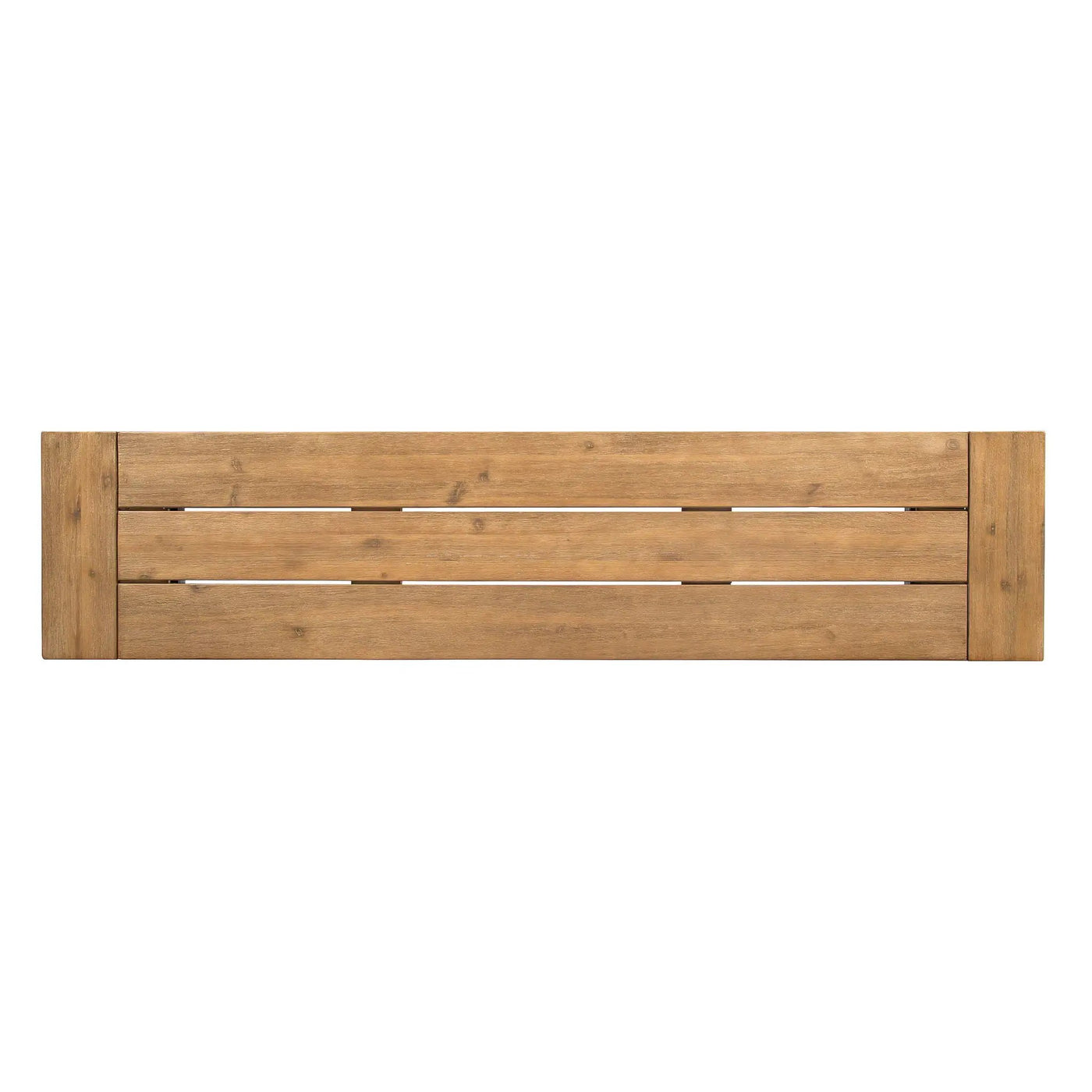 Outdoor Bench With Slat Panel Design And Acacia Wood Frame by HouseOfZazla