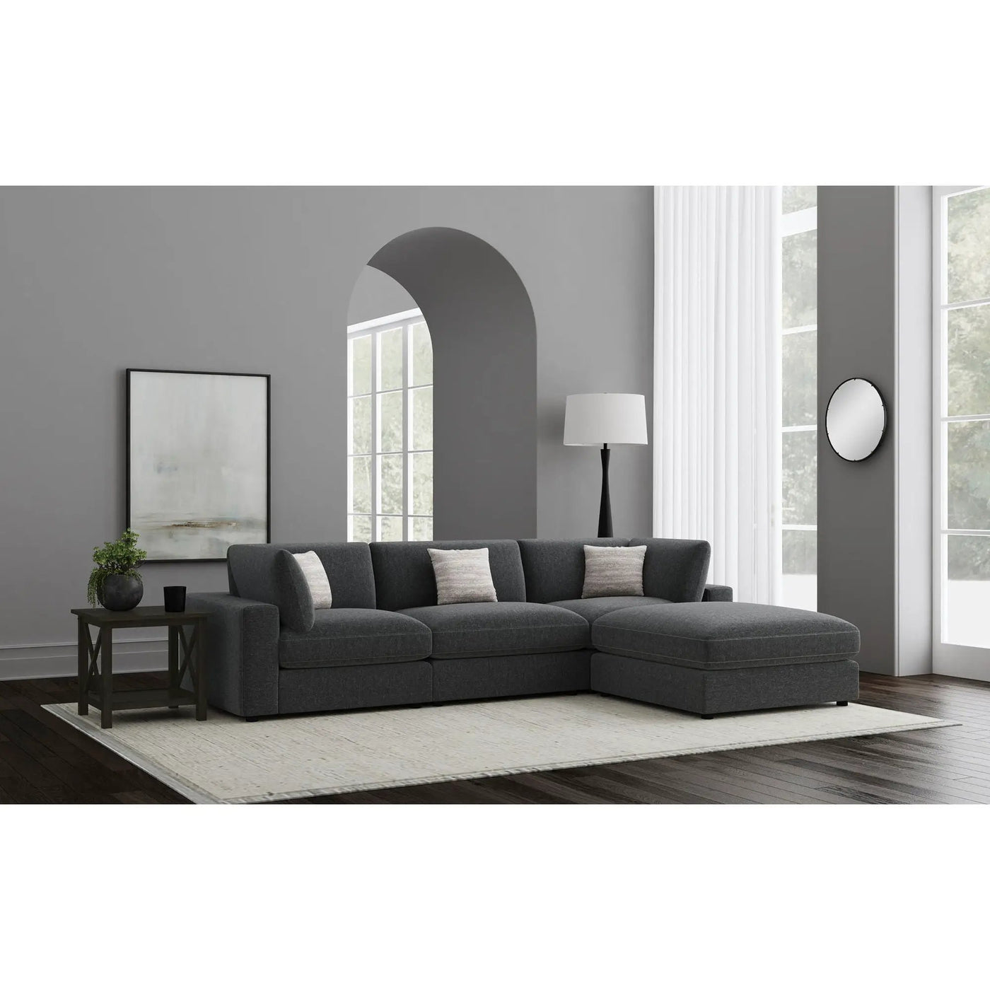Rhette - Upholstered Sectional by HouseOfZazla