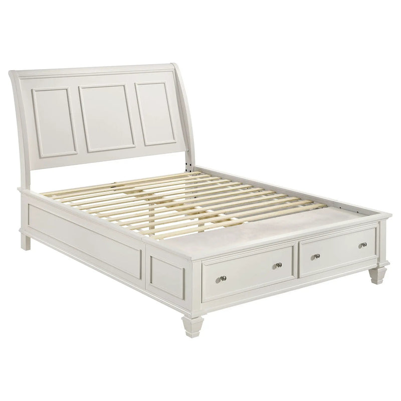 Sandy Beach 5-piece Queen Bedroom Set Cream White by Unique Piece Furniture