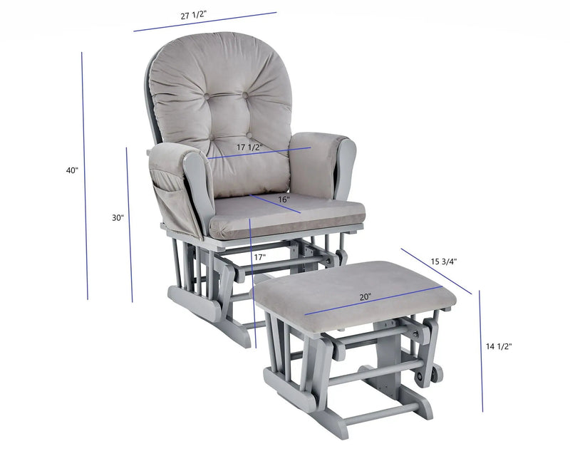 Mason - Glider And Ottoman by Unique Piece Furniture