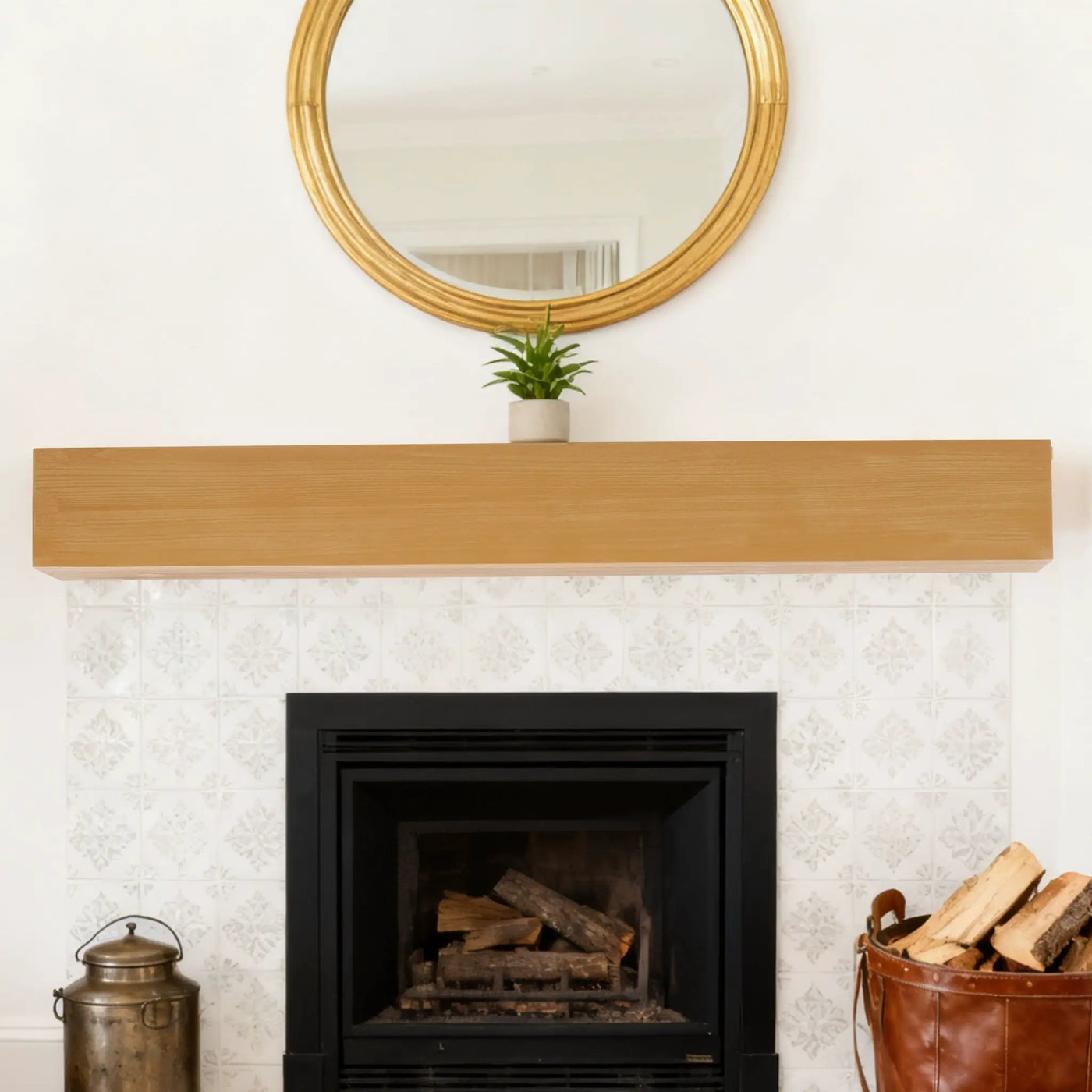 Fireplace Mantel Floating Shelf For Home Decor by HouseOfZazla