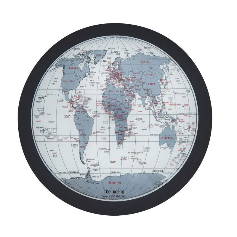 Boli - End Table - Black & Map Glass by Unique Piece Furniture