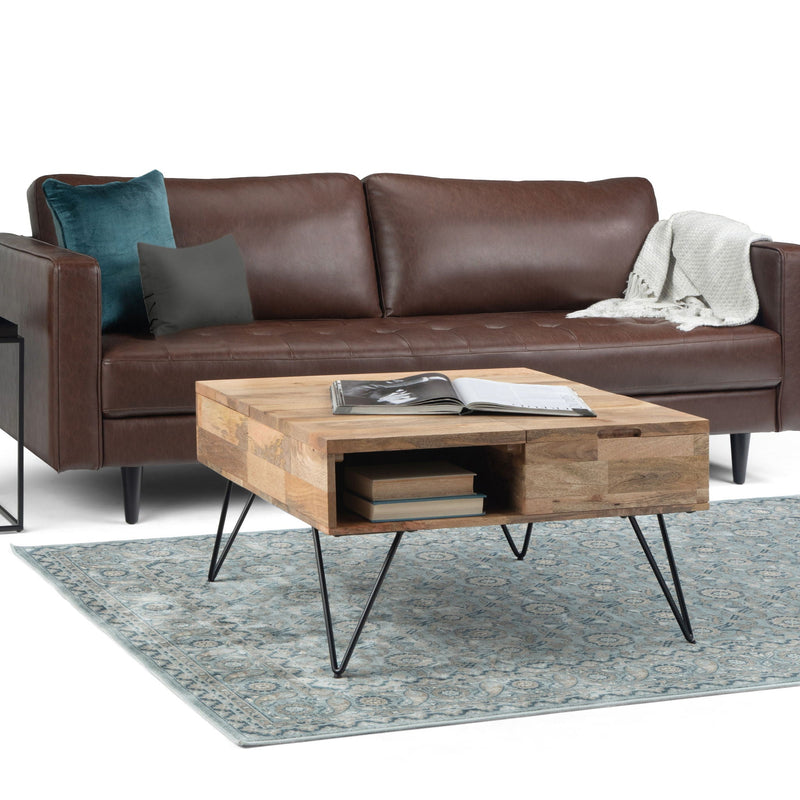 Hunter - Lift Top Square Coffee Table - Natural by HouseOfZazla
