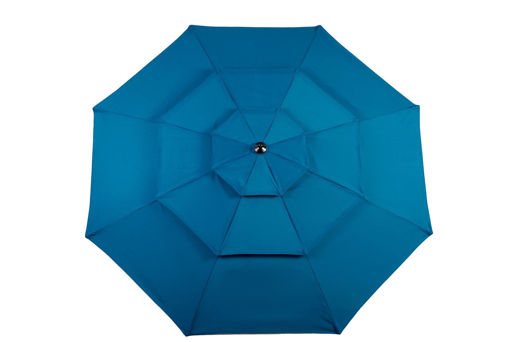 Aluminium 10ft 3 Tier Auto-tilt Outdoor Patio Umbrella - Dark Blue (No Base) by HouseOfZazla
