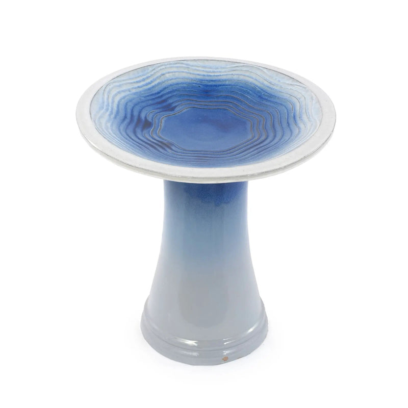 Handmade Glazed Ceramic Bird Bath by HouseOfZazla