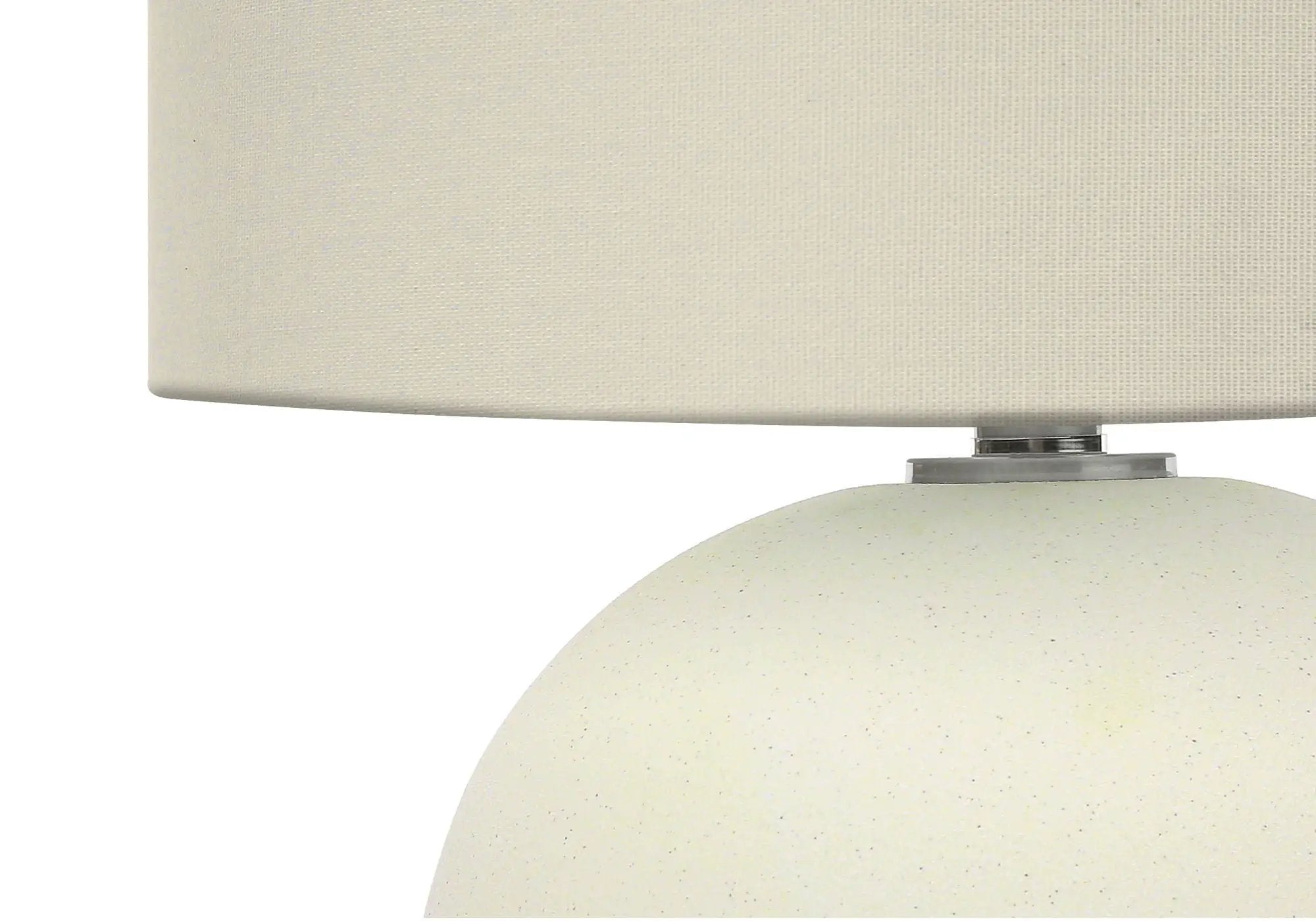 Lighting, Contemporary Table Lamp, Ceramic - Cream by HouseOfZazla