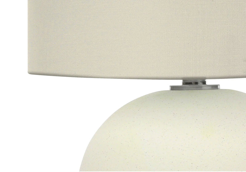 Lighting, Contemporary Table Lamp, Ceramic - Cream by HouseOfZazla