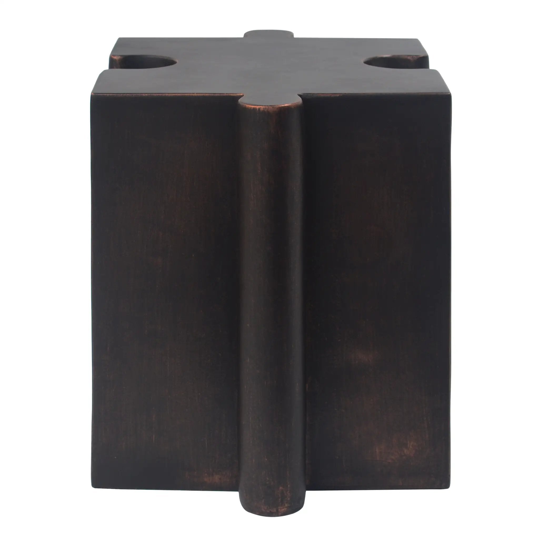 Puzzle Art Side Table, Modular Concave Edge MGO Table by HouseOfZazla