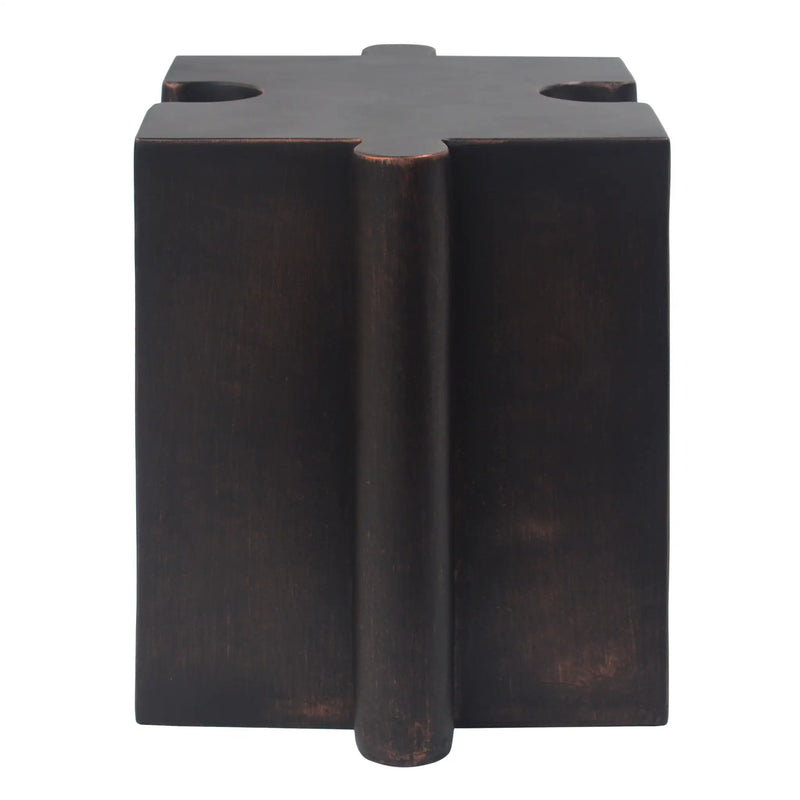 Puzzle Art Side Table, Modular Concave Edge MGO Table by HouseOfZazla