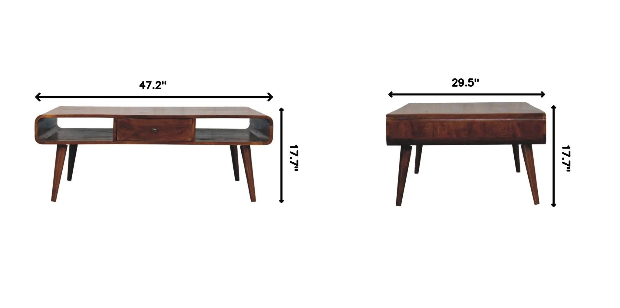 Avora - 2 Drawer Coffee Table - Brown by HouseOfZazla