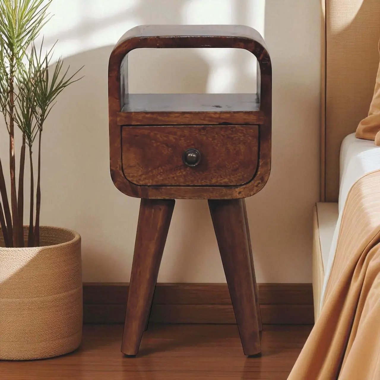 Mini Open Bedside Nightstand by Unique Piece Furniture
