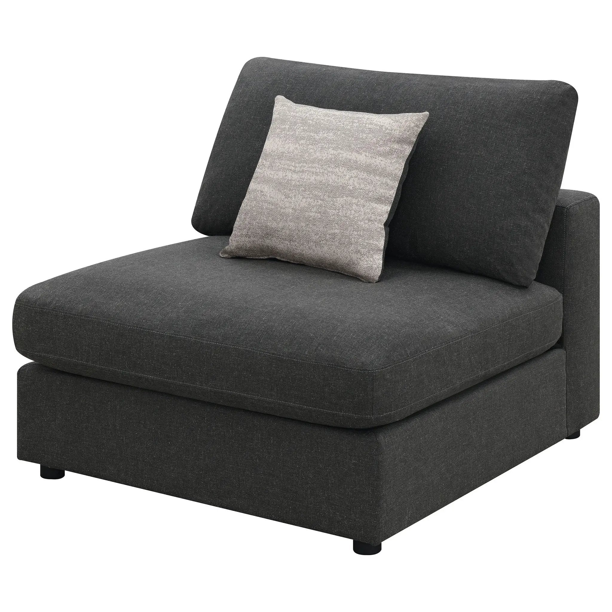 Duncan- Armless Chair With Removable Cushions by HouseOfZazla