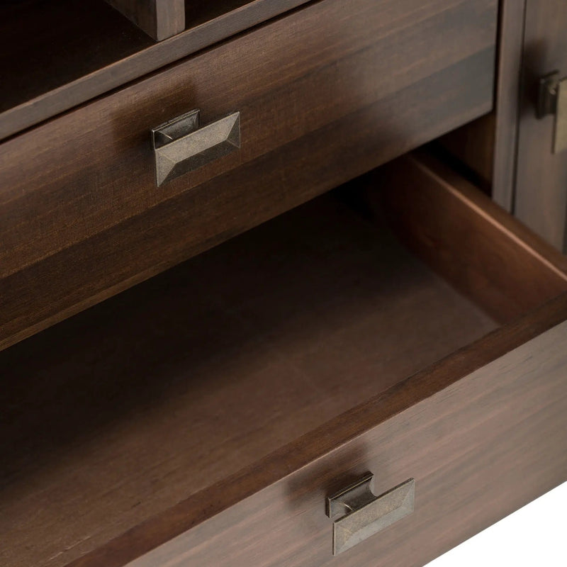 Artisan - TV Media Stand - Natural Aged Brown by Unique Piece Furniture