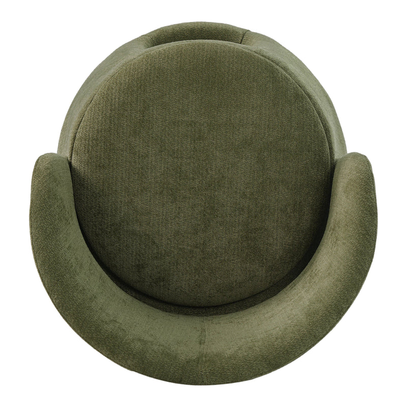 Green Pet Friendly Chair with Hidden Pet Nook and Convertible Stool by HouseOfZazla