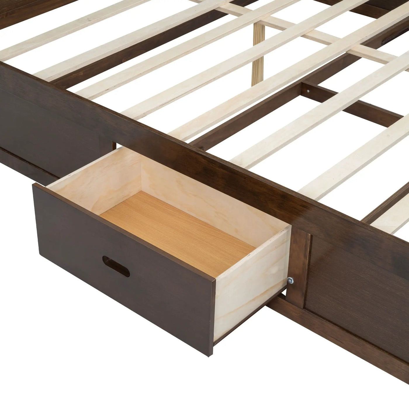 Platform Bed With Multi Storage Headboard, USB And Drawers by HouseOfZazla