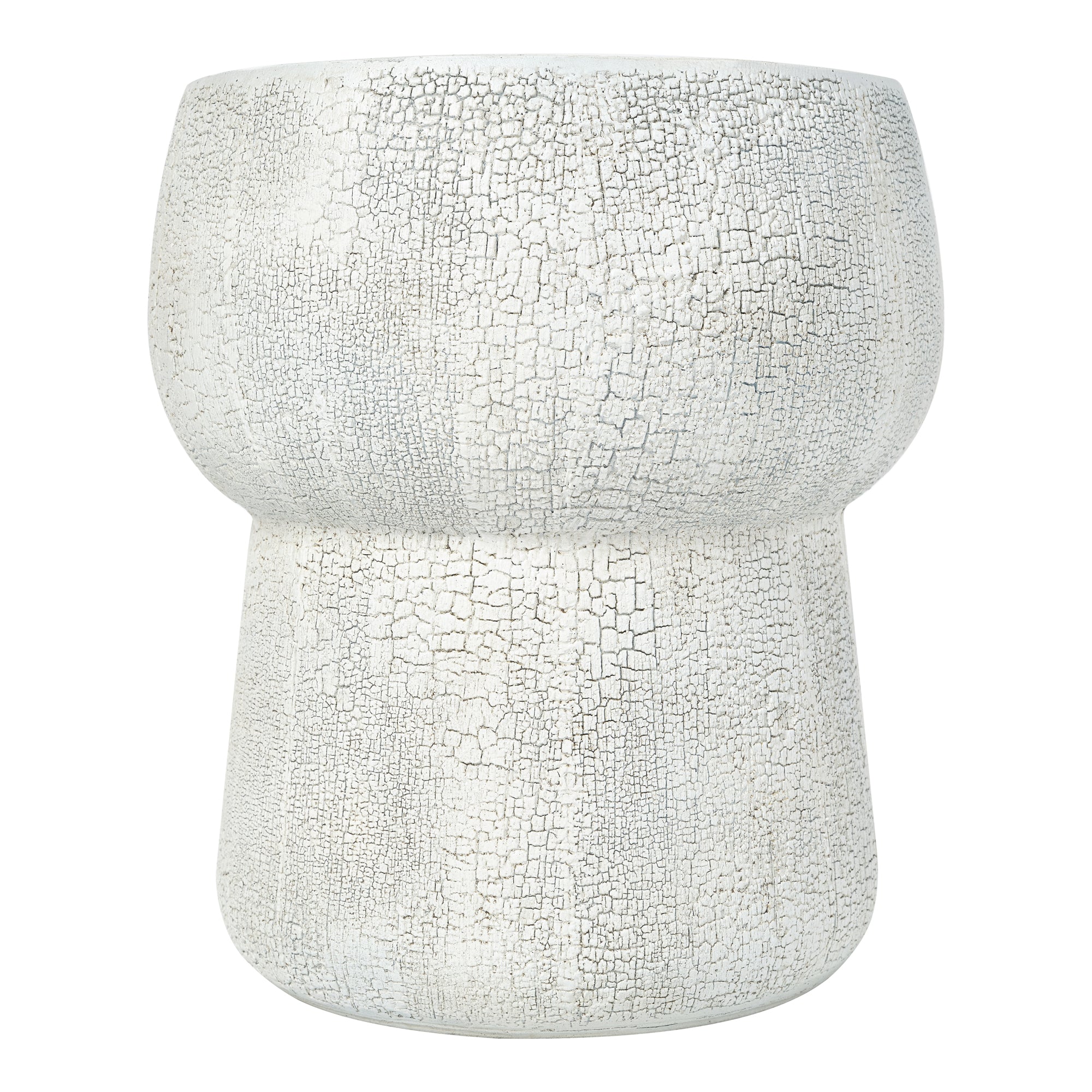 U_Style Outdoor Patio Accent Table With Crack Process by HouseOfZazla