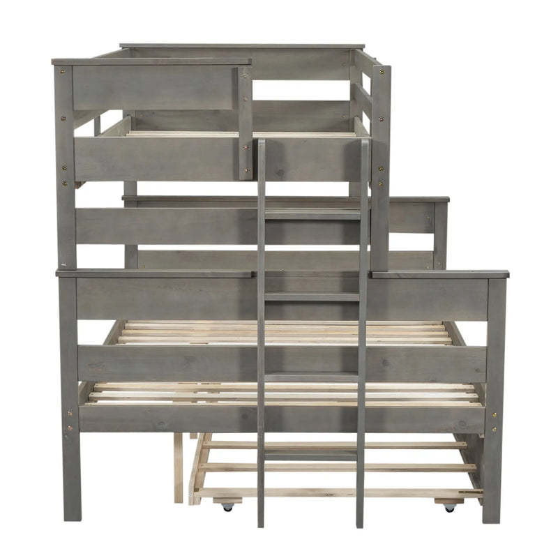 Detachable Design Bunk Bed With Ladder
