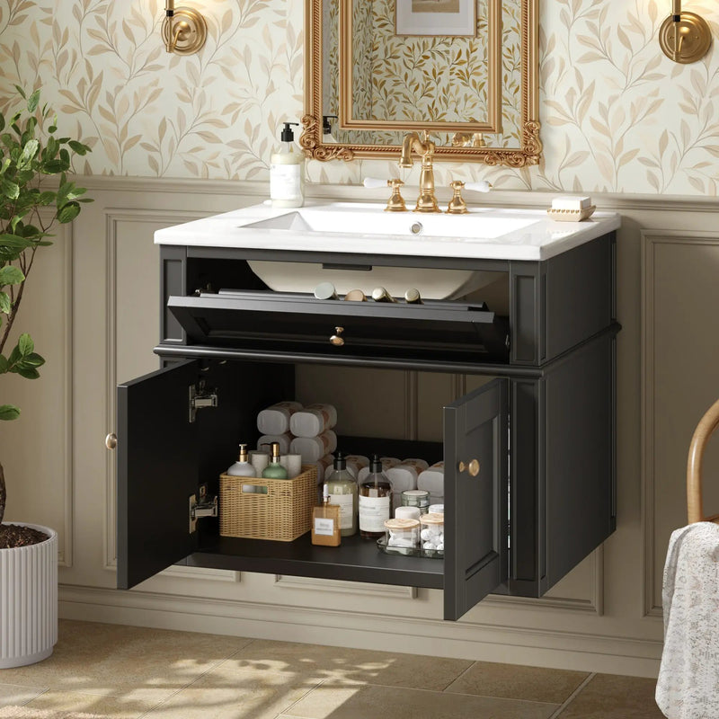 24" Wall Mounted Modern Bathroom Vanity by HouseOfZazla