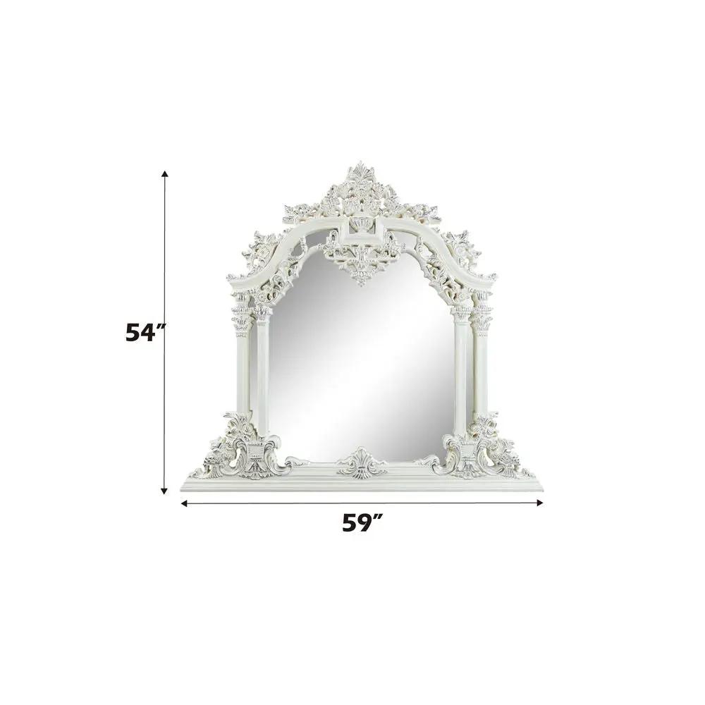Vanaheim - 54" Mirror - Antique White by Unique Piece Furniture