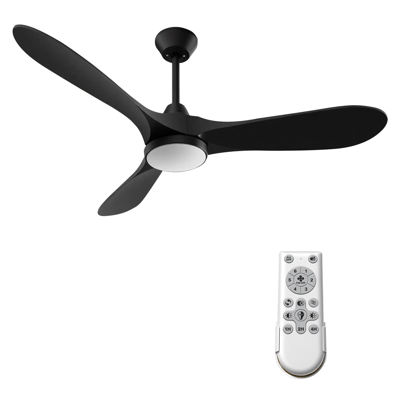 Ceiling Fans with Lights and Remote Control, 52 Inch by HouseOfZazla