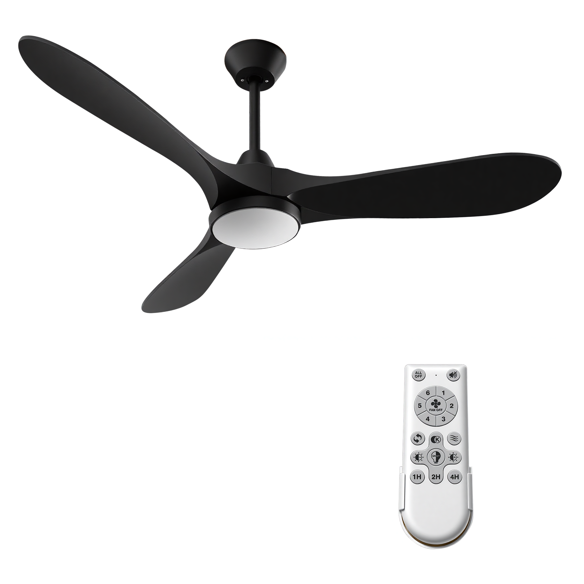 Ceiling Fans with Lights and Remote Control, 52 Inch by HouseOfZazla