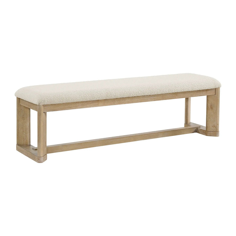 Upholstered Dining Bench - Brown by Unique Piece Furniture