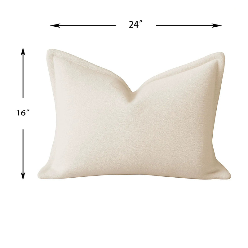 Homey Cozy - Comfort Textured Throw Pillow - Ivory by Unique Piece Furniture