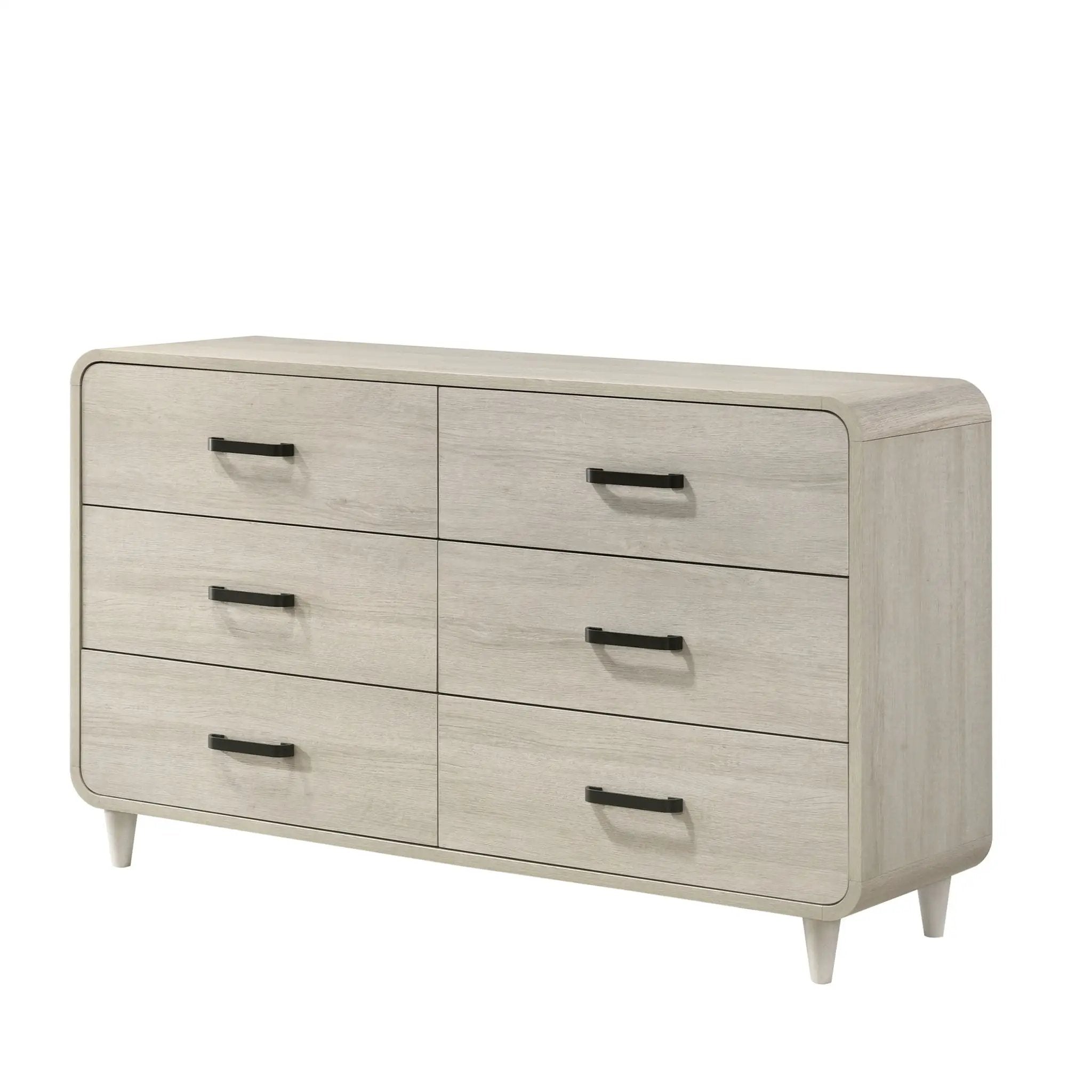 6 Drawer Dresser With Ample Storage Space - Antique White by Unique Piece Furniture