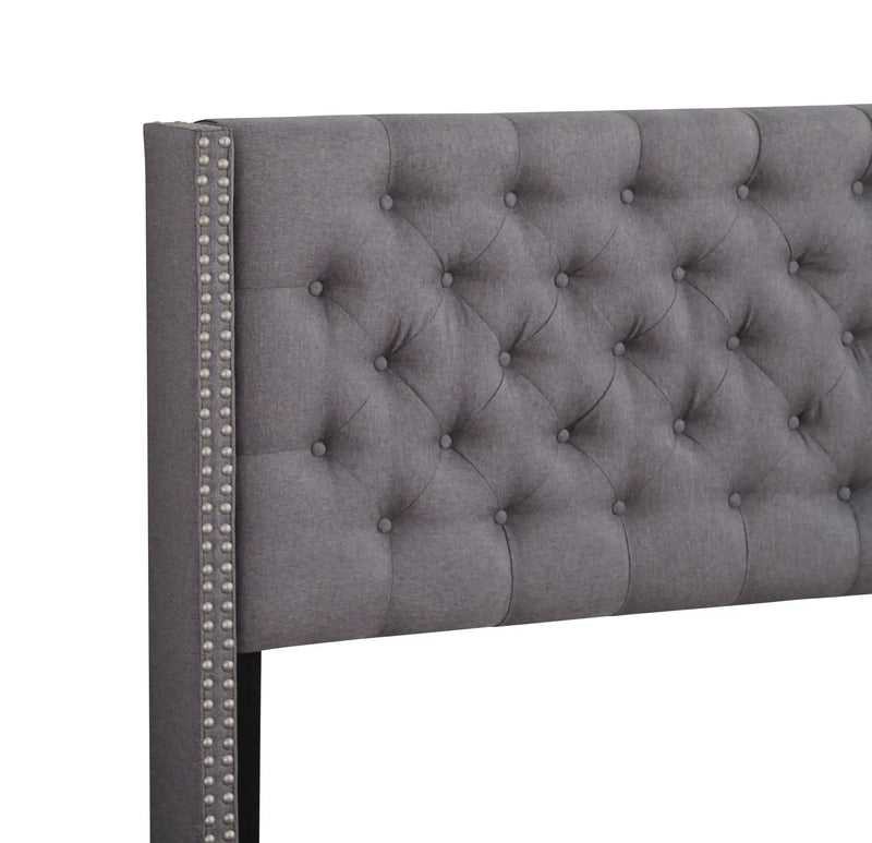 Nailhead Bed Transitional Vibrant by Unique Piece Furniture