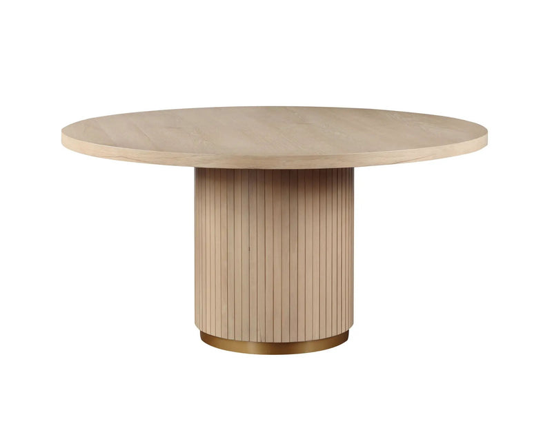 Caspian - Wide Dining Table - Oak Finish by Unique Piece Furniture