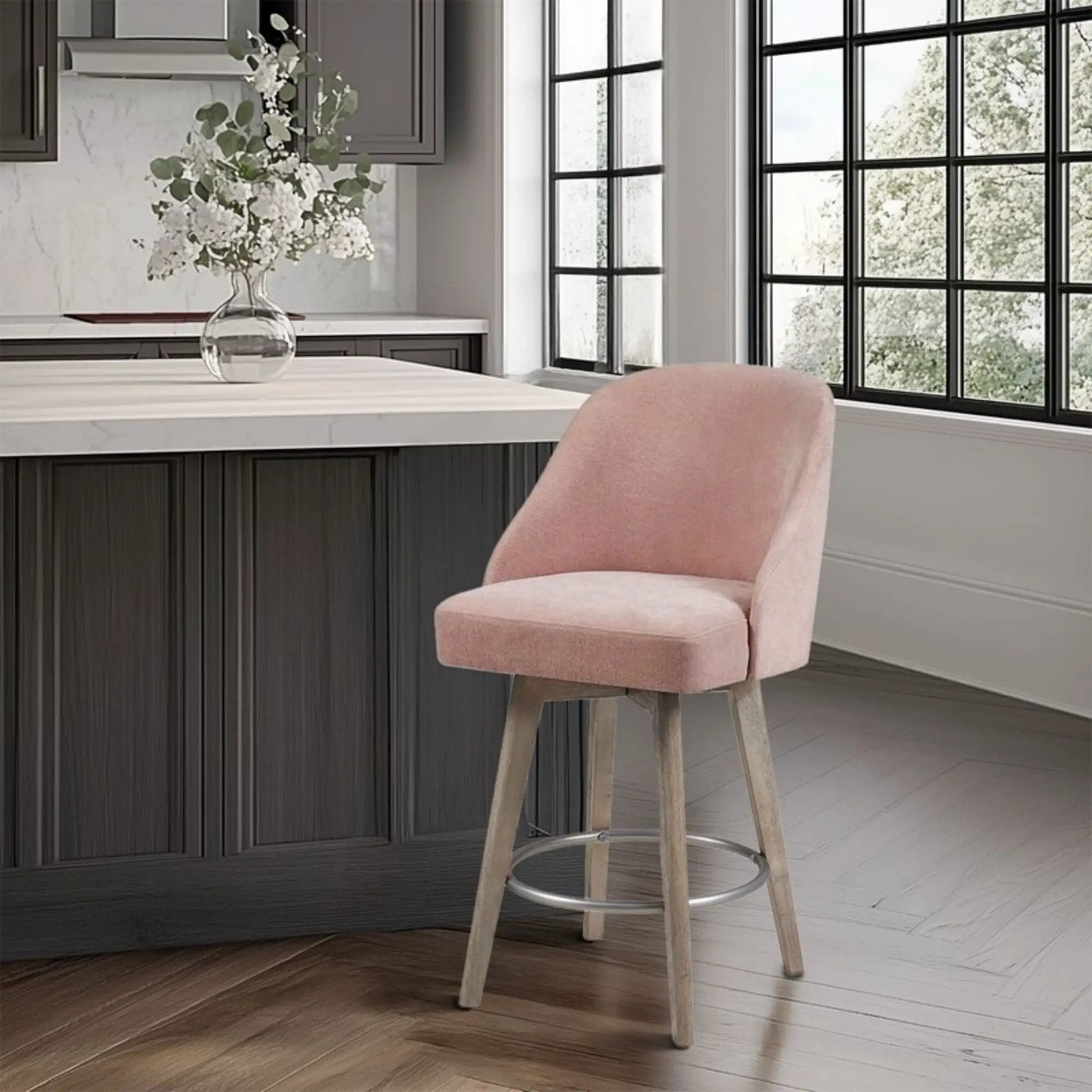 Pearce - Bar Stool With Swivel Seat by Unique Piece Furniture