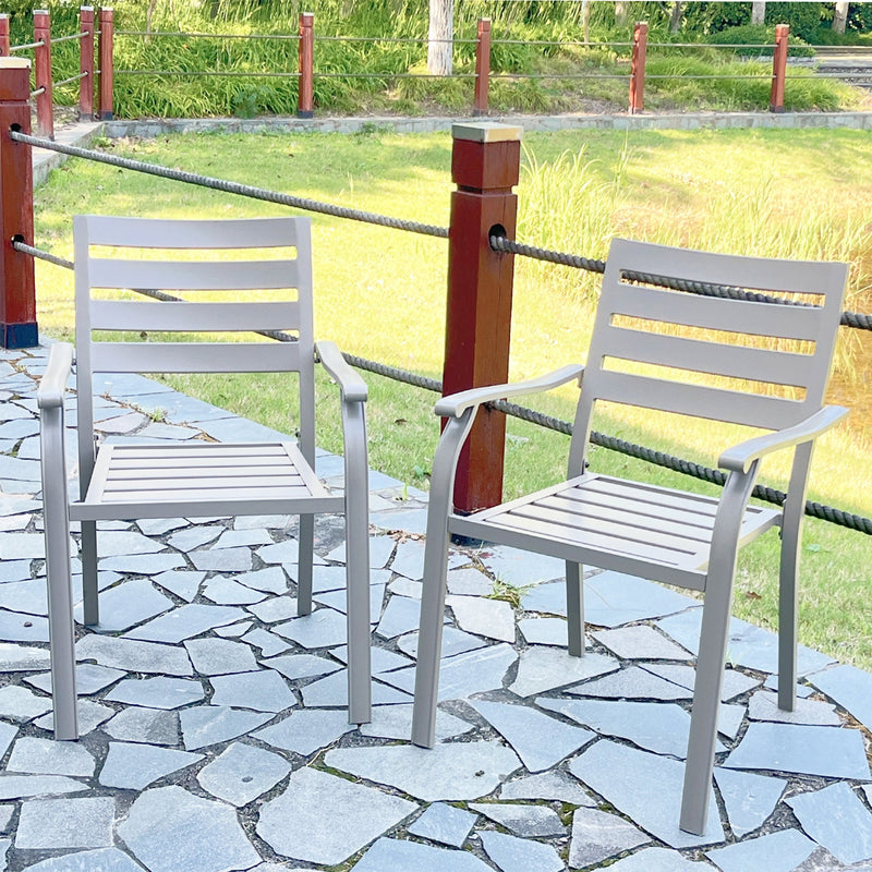 VRSHWO Iron Terrace Dining Chairs, Set of 2 by HouseOfZazla