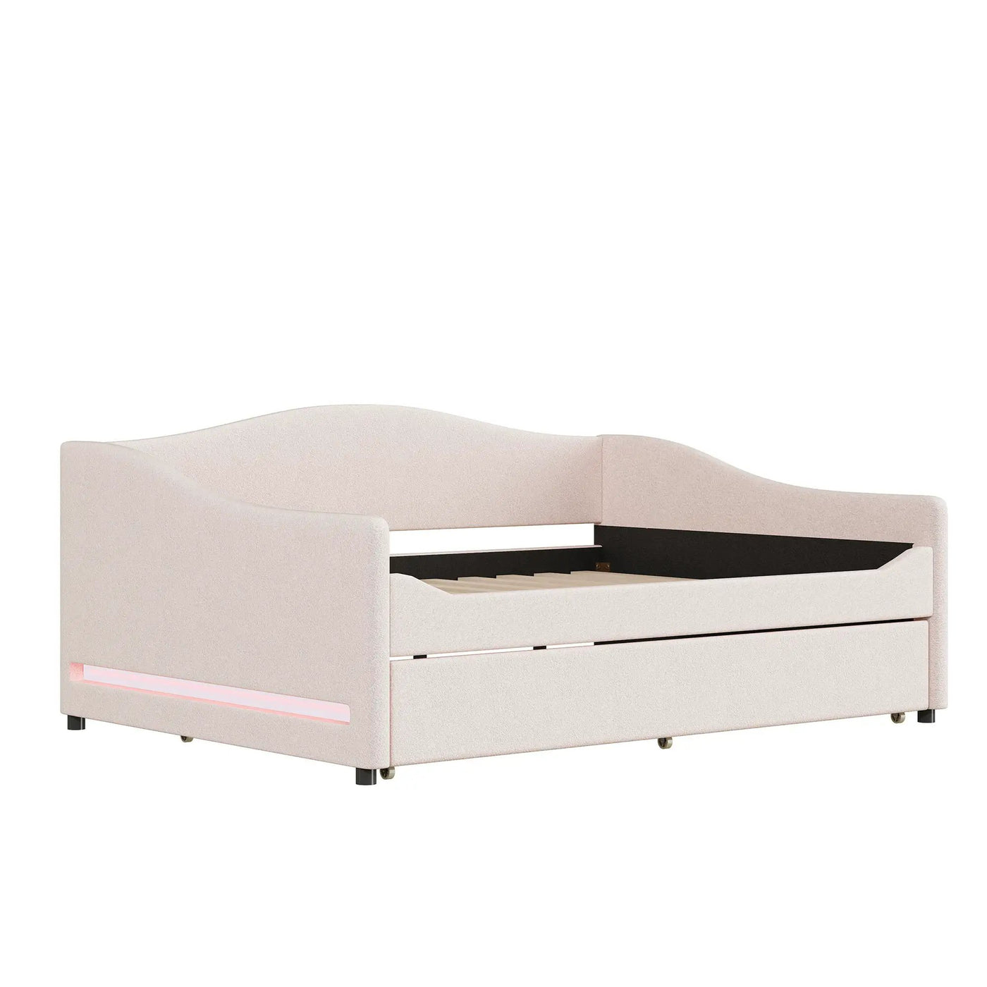Upholstered Daybed With Light And Trundle by Unique Piece Furniture