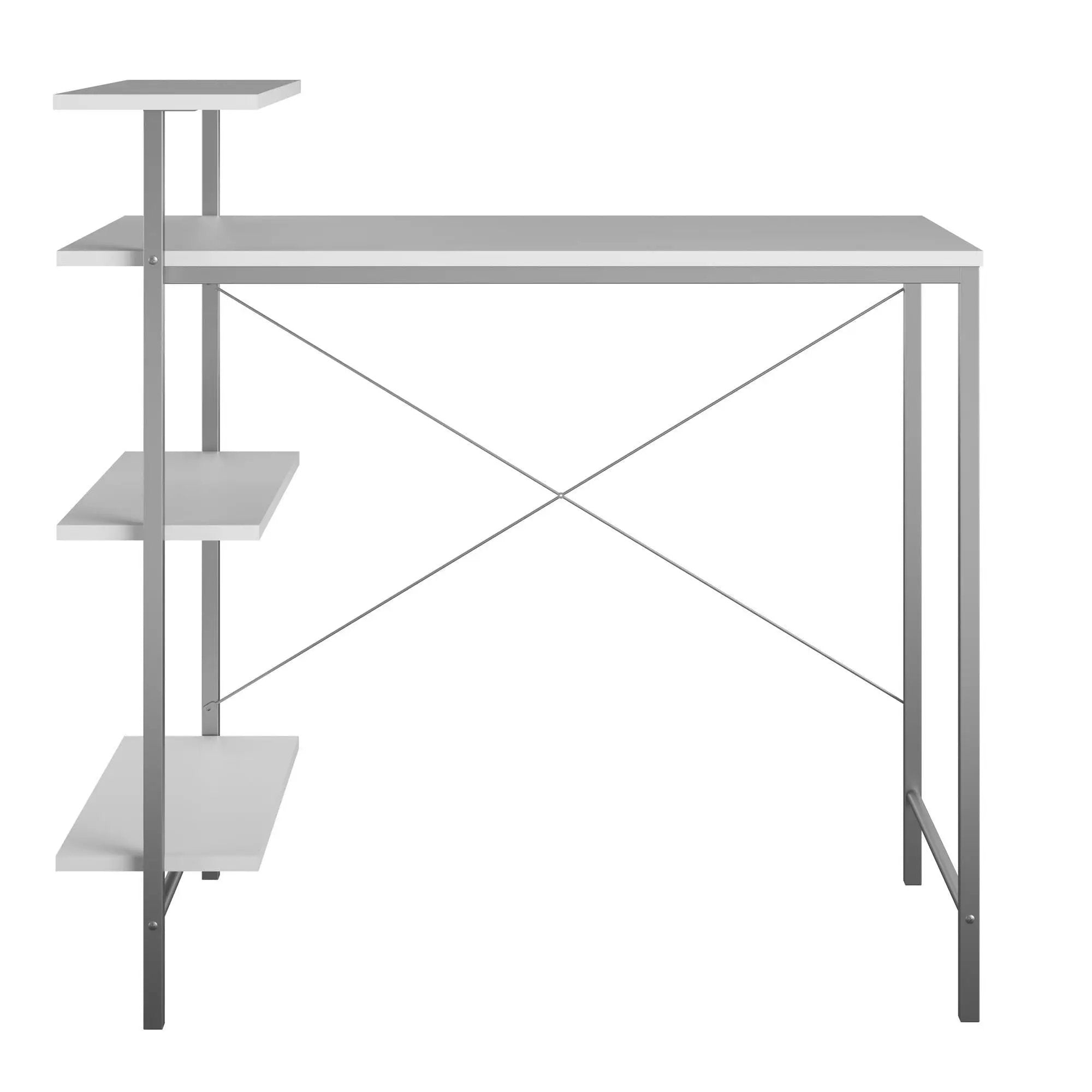 Side Storage Student Desk - White by Unique Piece Furniture