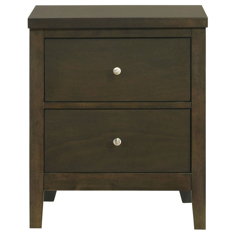 Wilkes 2-drawer Nightstand Bedside Table Dark Cocoa by Unique Piece Furniture